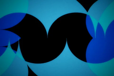 Chilled blue circles video loop Video stock 516579