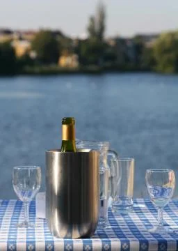 Chilled wine Stock Photos