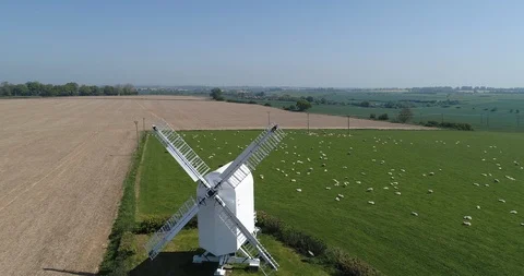 Chillenden windmill Stock Footage 89451382
