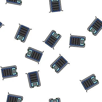 Chiller aquarium fish vector seamless pattern Illustrazione stock