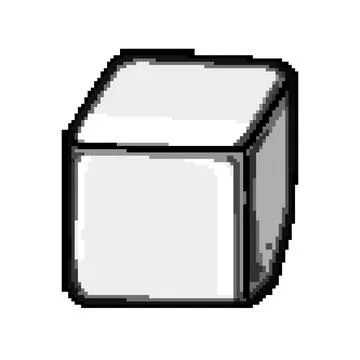 Chillers ice cubes reusable pixel art vector illustration Stock-Illustration