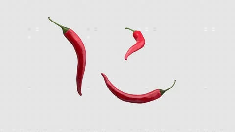 Chilli 3d rendering rotate 360 degrees in 3 angles for element composite incl Video stock 139286498