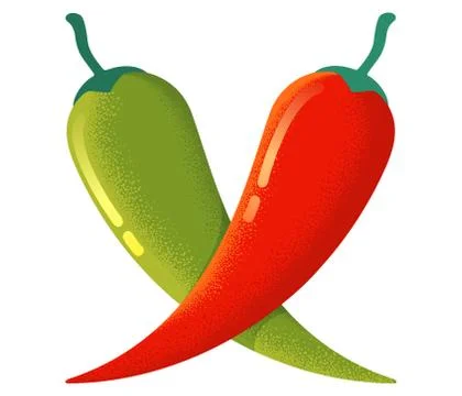 Chilli and jalapeno Stock Illustration