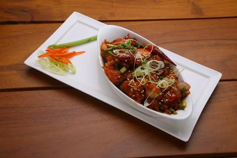 Chilli Chicken dry Stock Photos