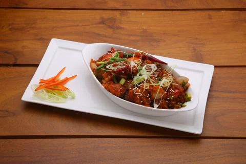 Chilli Chicken dry Stock Photos