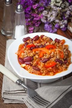 Chilli con carne. Stock Photos