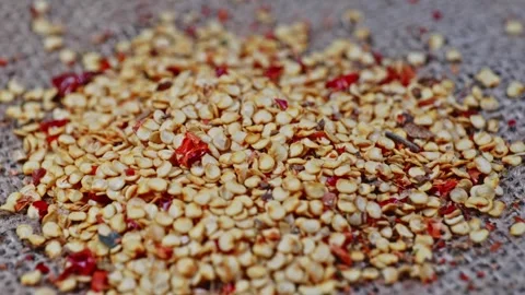 Chilli flakes circle short 4k 25fps Stock-Footage 272164577