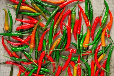 Chilli on floor. Stock Photos