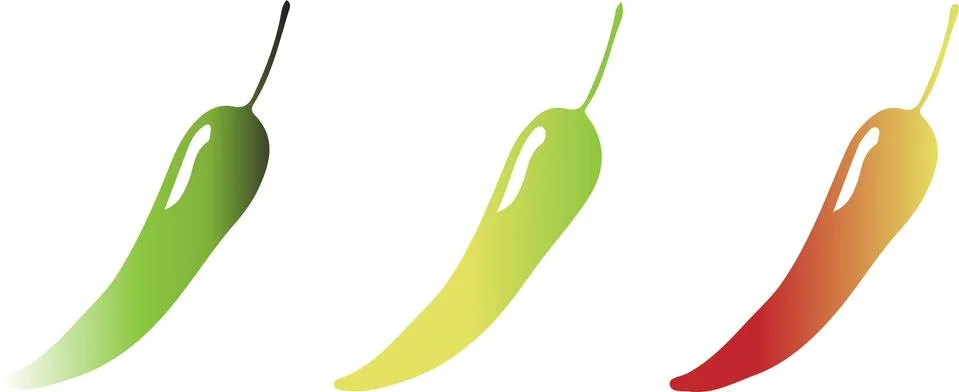 Chilli icon on color background Stock Illustration