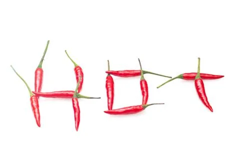 Chilli isolated on white background Stock Photos