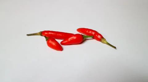 Chilli isolated on white background Stock Photos