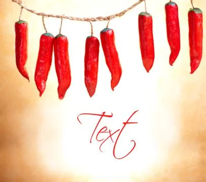 Chilli pepper decoration Illustrazione stock