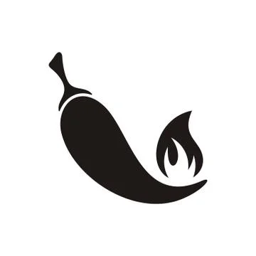 Chilli pepper icon Illustrazione stock