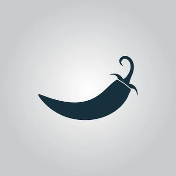Chilli pepper icon Stock Illustration