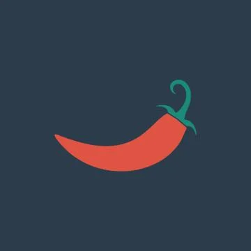 Chilli pepper icon Stock Illustration