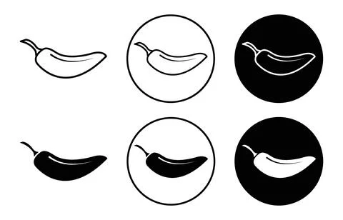 Chilli pepper icon 스톡 일러스트