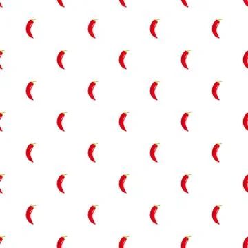 Chilli pepper pattern seamless Stock Illustration