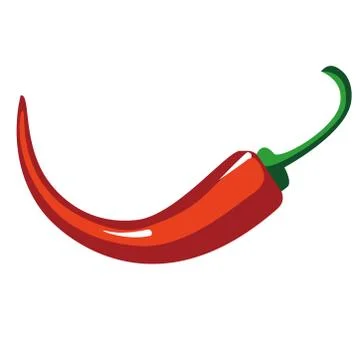 Chilli pepper spice hot red ingredient fresh illustration Stock-Illustration