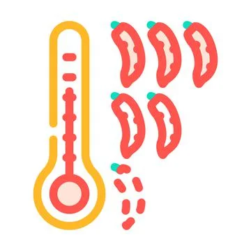 Chilli pepper spice scale color icon vector illustration イラスト素材
