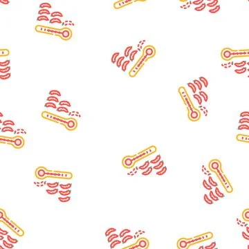 Chilli pepper spice scale vector seamless pattern Illustrazione stock