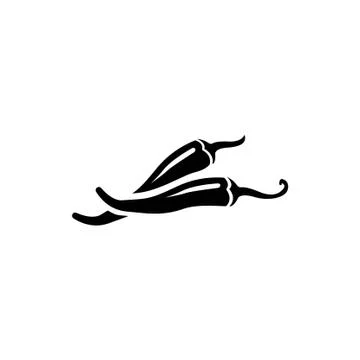 Chilli pepper vector icon イラスト素材