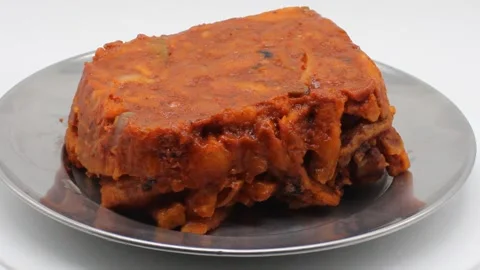 Chilli potato on white background with selective focus Stock Footage 141263861