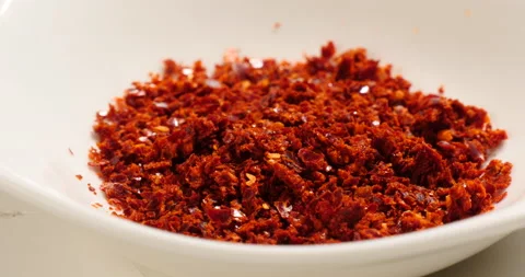 Chilli powder in rotation 库存影片 162613741