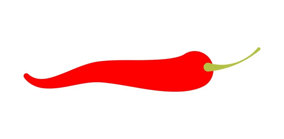 Chilli, Red Chili, Dry Chilli, Illustration Chili for clip art Stock Illustration