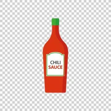 Chilli sauce. free space for text. wallpaper. Tabasco. Stock Illustration