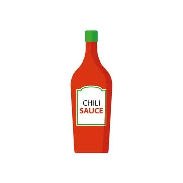 Chilli sauce vector. free space for text. wallpaper. Tabasco. Stock Illustration
