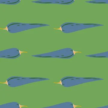 Chilli seamless pattern in doodle style. Hot chile peppers wallpaper. Creativ 스톡 일러스트