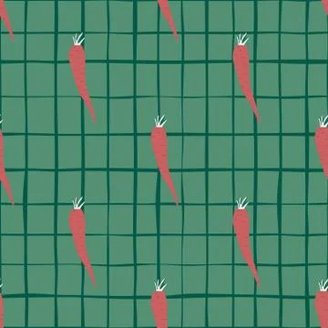 Chilli seamless pattern on stripe background. Chile peppers wallpaper. Illustrazione stock