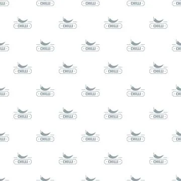 Chilli spice pattern seamless Stock Illustration