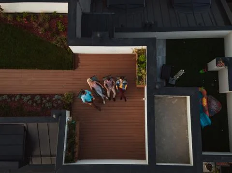 Chilling and talking Stock Photos