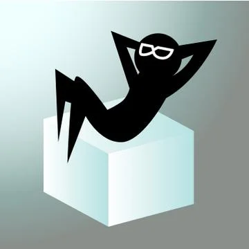Chilling Out Man Stock Illustration