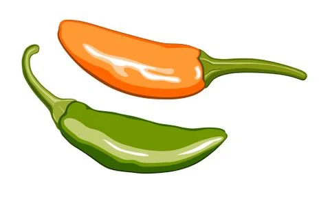 Chillis Stock Illustration