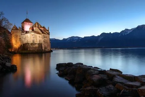 Chillon Castle, Montreux, Switzerland Stock Photos
