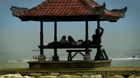 Chillout on the beach Stock Footage 22260257