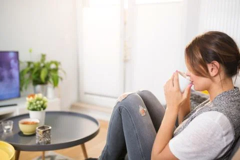 Chillout with tea Stock Photos