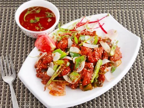 Chilly Chicken Stock Photos