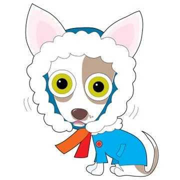 Chilly Chihuahua Stock Illustration