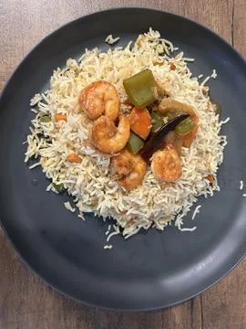 Chilly Garlic Prawn Stock-Fotos