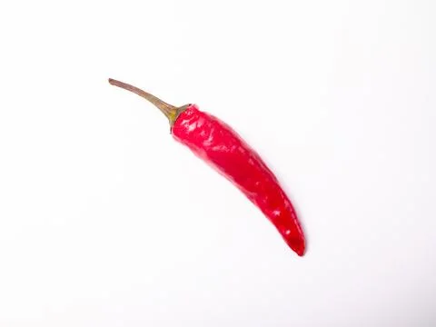 Chilly pepper isolated on white Stock Photos