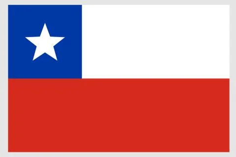 Chily flag vector template background realistic copy Stock Illustration