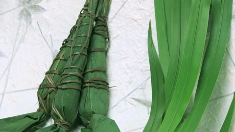 Chimaki and Iris Leaves Stock Footage 327465999