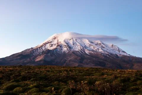 Chimborazo, at dusk Stock Photos