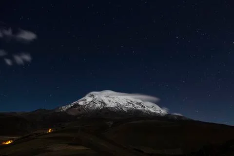 Chimborazo, at night Stock Photos