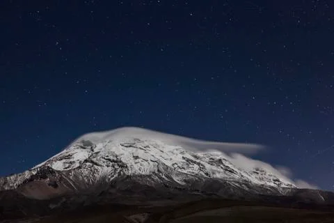 Chimborazo, at night Stock Photos