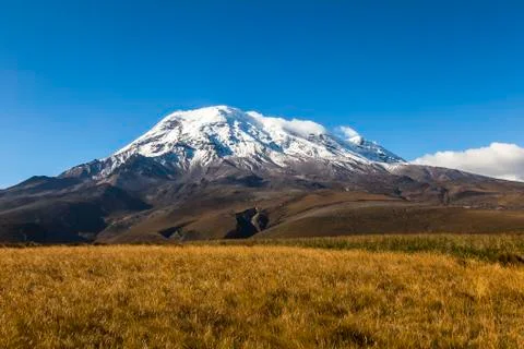 Chimborazo at sunset Stock Photos