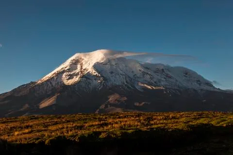 Chimborazo at sunset Stock Photos